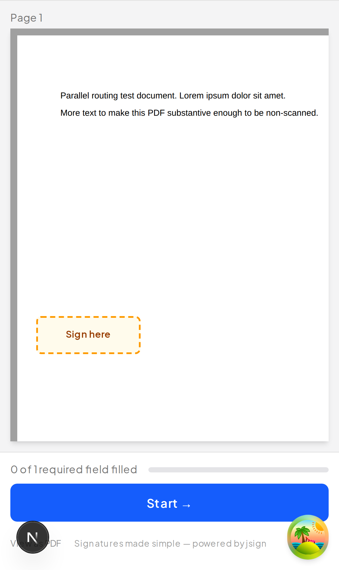 Footer with progress and Finish button — mobile